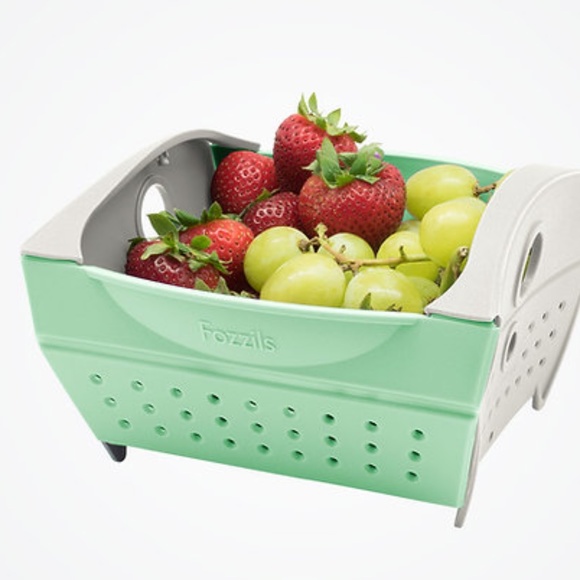 Fozzils flat snap basket for produce durable Think flat™ Mini Colander - Picture 1 of 6